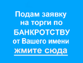 Подача заявки на торги по банкротству, участие за Вас